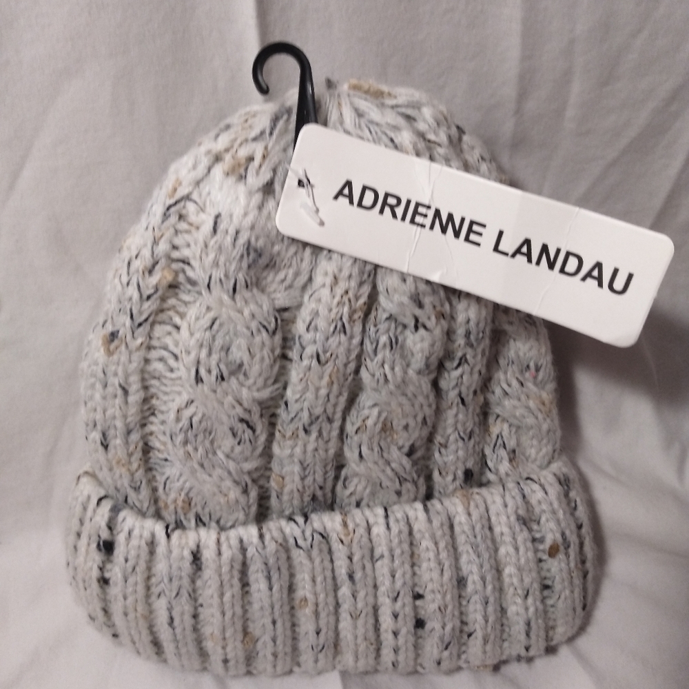 Adrienne Landau rib knit beanie